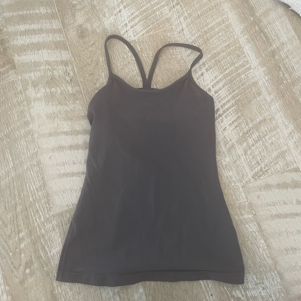 Dark Purple Lululemon tank top with bra